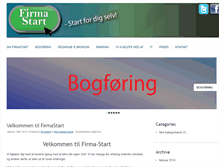Tablet Screenshot of firma-start.dk